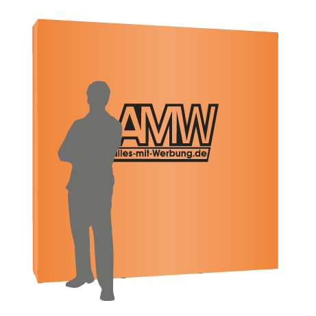 Textilfaltwand | 3 x 3 Felder gerade | einseitig bedruckt