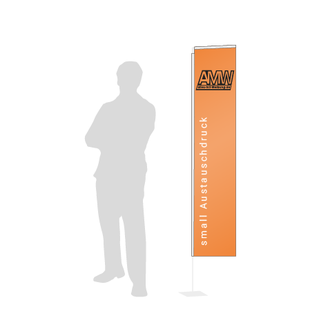 Beachflag Rechteck Austauschdruck | Small (200 cm) | einseitig bedruckt