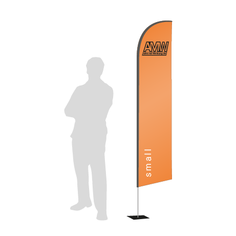 Beachflag Wind | Small (260 cm) | einseitig bedruckt