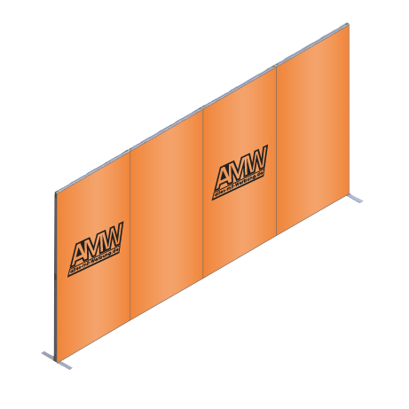 FASTFRAME™ gerade Wand | 4 Module | mit Druck