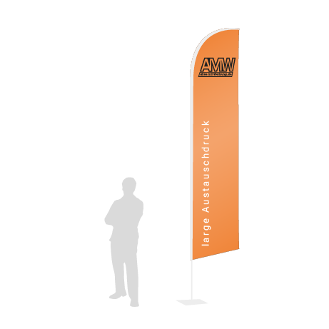 Beachflag Wind Austauschdruck | Large (400 cm) | einseitig bedruckt