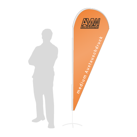 Beachflag Drop Austauschdruck | Medium (280 cm) | einseitig bedruckt