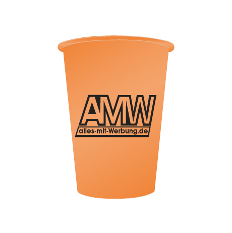 Pappbecher BIO | 300 ml einwandig | rundum bedruckt