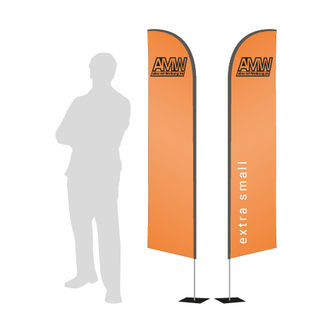 Beachflag Wind | Extra Small (215 cm) | beidseitig bedruckt