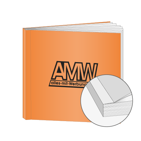 Broschüren Klebebindung Quadrat