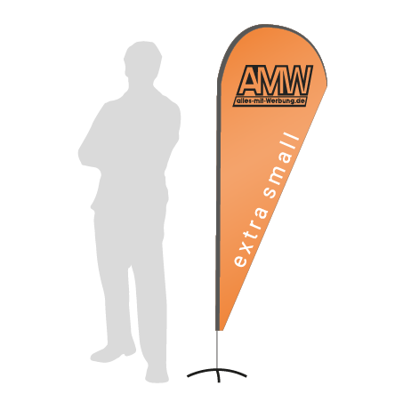 Beachflag Drop | Extra Small (189 cm) | einseitig bedruckt