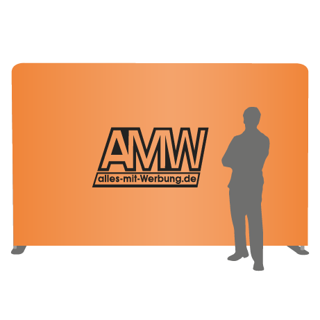 Textilwand ALU | 400er gerade | einseitig bedruckt