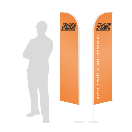 Beachflag Wind Austauschdruck | Extra Small (215 cm) | beidseitig bedruckt