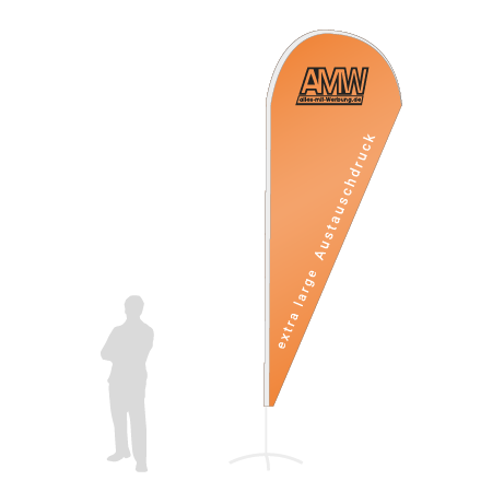 Beachflag Drop Austauschdruck | Extra Large (460 cm) | einseitig bedruckt