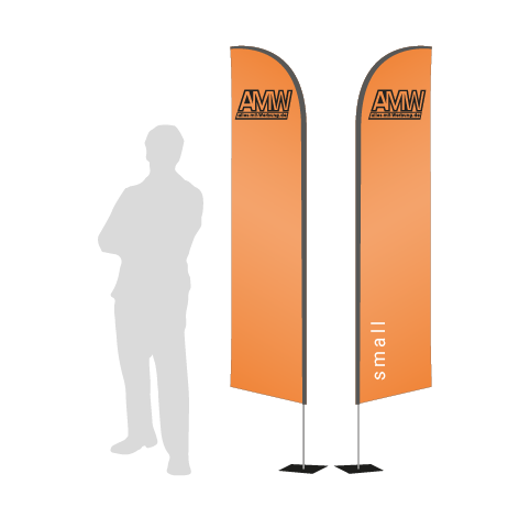 Beachflag Wind | Small (260 cm) | beidseitig bedruckt