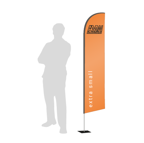 Beachflag Wind | Extra Small (215 cm) | einseitig bedruckt