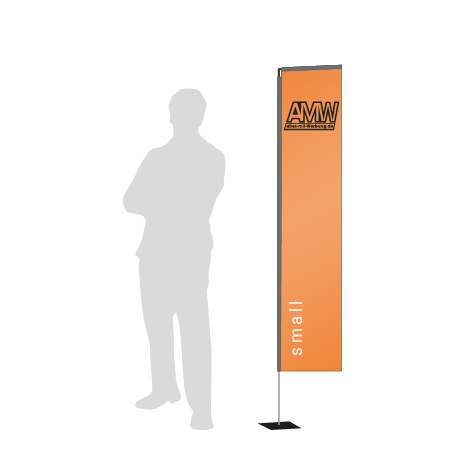 Beachflag Rechteck | Small (200 cm) | einseitig bedruckt