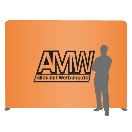Textilwand ALU | 300er gerade | einseitig bedruckt