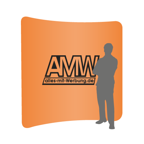 Textilwand ALU | 240er gebogen | einseitig bedruckt