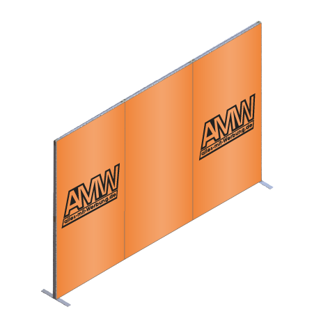 FASTFRAME™ gerade Wand | 3 Module | mit Druck