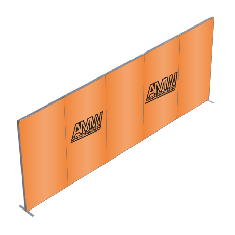 FASTFRAME™ gerade Wand | 5 Module | mit Druck