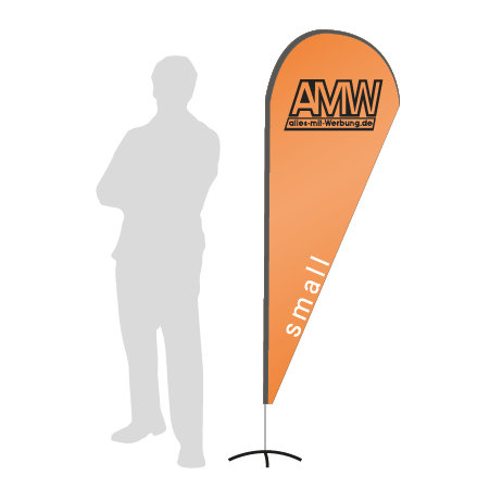 Beachflag Drop | Small (210 cm) | einseitig bedruckt