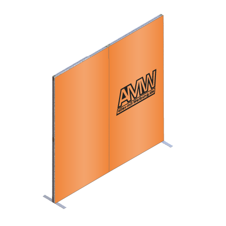 FASTFRAME™ gerade Wand | 2 Module | mit Druck